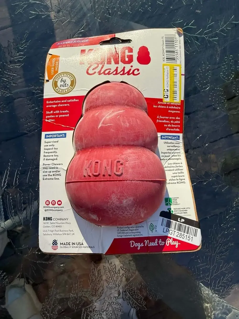 KONG Classic Dog Toy, X-Large, Red